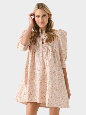 HUNTER BELL Pink Floral Mini Dress